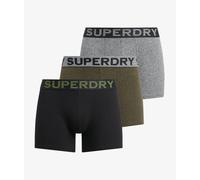 Superdry Boxer Triple Pack Black / Khaki / Grey