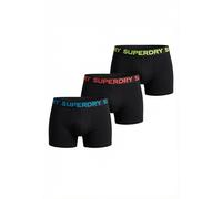 Superdry Boxer Triple Pack Bóxer, Black/Neon, Regular