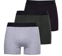 Superdry Boxers 3 Pack Organic Cotton Classic Underwear Shorts Black/Olive/Grey