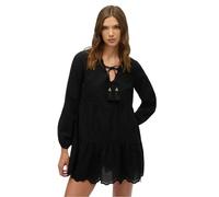 Superdry Broderie Long Sleeve Short Dress
