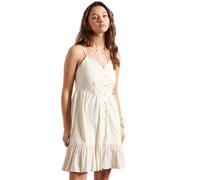 Superdry Broderie Mini Sleeveless Short Dress Beige M Woman