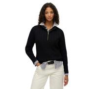 Women's brushed cable-knit roll neck jumper Superdry Noir XS