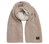 Superdry Cable Knit Scarf Scarf for Women, Oaty Beige Fleck, One size