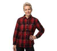 Superdry Check Lined Long Sleeve Shirt Red M Woman