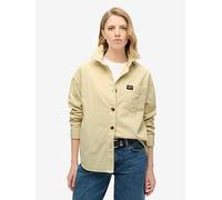 Superdry Chunky Cord Overshirt, Brown, Size 12, Women Brown