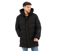 Superdry Men's City Chevron Padded Parka JKT A4, Black, L