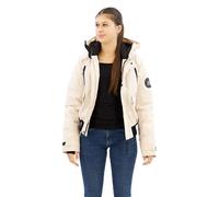 Superdry City Padded Bomber Jacket Beige L Woman