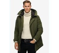Superdry City Padded Parka Coat, Khaki, Size Xl, Men Khaki