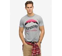 Superdry CL Great Outdoors Relaxed T-Shirt - Grey, Grey, Size S, Men Grey
