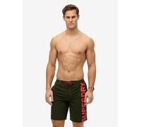 Superdry Classic 19- Inch Logo Board Shorts - Black, Black, Size M, Men Black