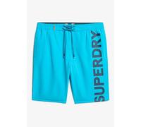 Superdry Classic 19´´ Logo Swimming Shorts Blue S Men