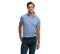 Superdry Classic Cotton Linen Short Sleeve Polo Blue L Men