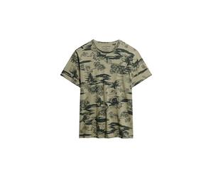 Superdry Classic Ess Rlxd Printed Short Sleeve T-Shirt L Green