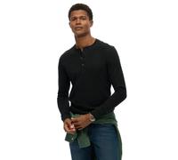 Superdry Classic Essential Grandad Long Sleeve T-shirt Black 2XL Men