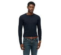 Superdry Classic Essential Grandad Long Sleeve T-shirt Blue L Men