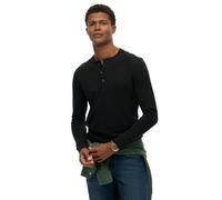 Superdry Classic Essential Grandad Long Sleeve T-Shirt XL Black