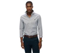 Superdry Classic Oxford Long Sleeve Shirt Grey XL Men