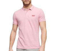 Superdry Classic Pique Short Sleeve Polo Pink 2XL Men