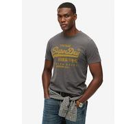 Superdry Mens 'Vl Classic Tee' Vintage Lable T-Shirt - Shorts Sleeve (Charcoal) XL