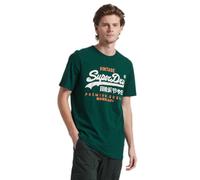 Superdry Classic Vintage Logo Heritage Short Sleeve T-shirt Green S Men