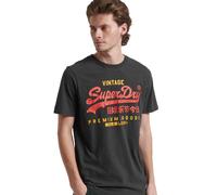 Superdry Classic Vintage Logo Heritage Short Sleeve T-shirt Grey S Men