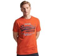 Superdry Classic Vintage Logo Heritage Short Sleeve T-shirt Orange S Men