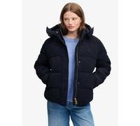Superdry & Co Cord Hooded Puffer Jacket Navy