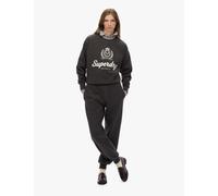 Superdry & Co Cotton Rich Embroidered Logo Joggers Black