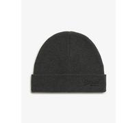 Superdry & Co Cotton Rich Knitted Beanie Hat Dark Grey