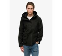 Superdry & Co Embroidered Hooded Ultimate Windbreaker Coat Black