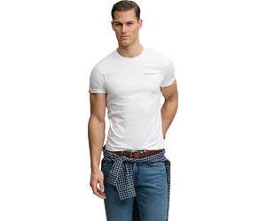 Superdry & Co Essential Company Logo T-Shirt, white/orange, size M