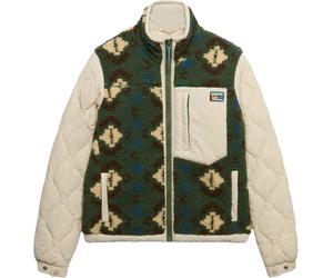 Superdry & Co Fleece Onion Quilt Hybrid Jacket, Green/Khaki, size 10