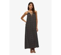 Superdry & Co Floral V-Neck Strappy Maxi Beach Dress Black Mix