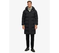 Superdry & Co Hooded Padded Longline Parka Jacket Black