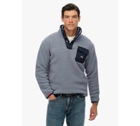 Superdry & Co Men's Fleece Funnel Neck Jumper - S - Blue, Blue