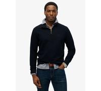 Superdry & Co Men's Pure Cotton Half Zip Jumper - Navy, Navy