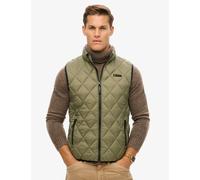 Superdry & Co Men's Quilted Padded Gilet - M - Green, Navy,Green