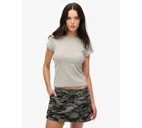 Superdry & Co Pure Cotton Cap Sleeve T-Shirt Grey