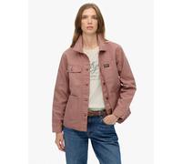 Superdry & Co Pure Cotton Collared Relaxed Utility Jacket Pink