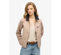 Superdry & Co Pure Cotton Cord Collar Relaxed Jacket Pink