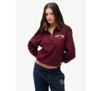 Superdry & Co Pure Cotton New York Half Zip Sweatshirt Red