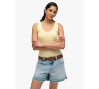 Superdry & Co Pure Cotton Racerback Vest Yellow