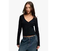Superdry & Co Pure Cotton Striped Cardigan Navy