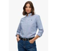 Superdry & Co Pure Cotton Striped Oxford Shirt Blue