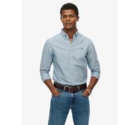 Superdry & Co Pure Cotton Striped Oxford Shirt Navy Mix