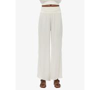 Superdry & Co Textured Elasticated Waist Wide Leg Trousers White
