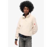 Superdry & Co Textured Funnel Neck Jumper White