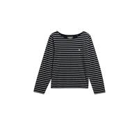 Superdry & Co Women's Cotton Rich Striped Slash Neck Top - 10 - Black, Black