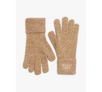 Superdry & Co Women's Knitted Ribbed Gloves with Wool - Brown, Brown,Black