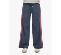 Superdry & Co Women's Pure Cotton Side Stripe Straight Leg Joggers - 14 - Navy Mix, Navy Mix